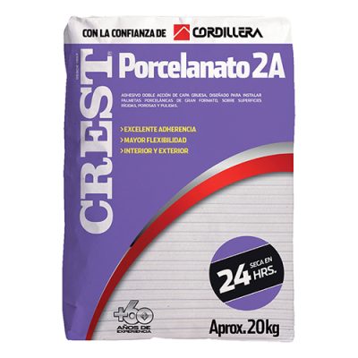 Crest Porcelanato Doble Acción (2A) Saco 20 Kilos