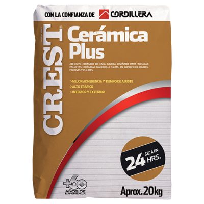 Crest Cerámica Plus Saco 20 Kilos