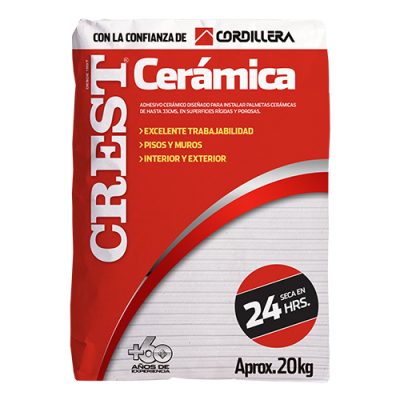 Crest Cerámica Saco 20 Kilos