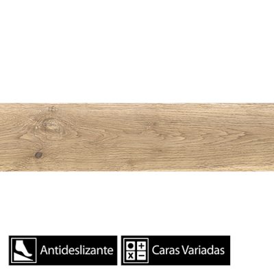 Cerámica Piso Madero Plus 9Caras Antideslizante 15x60(1