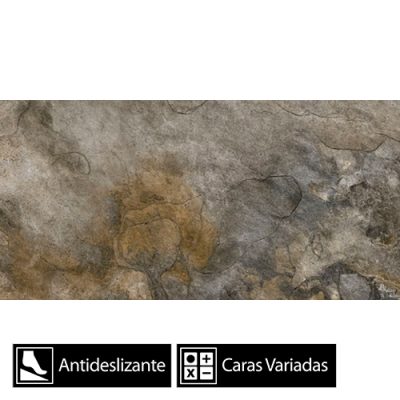 Porcelanato Aspen Multicolor Antideslizante 24Caras 30x60(1