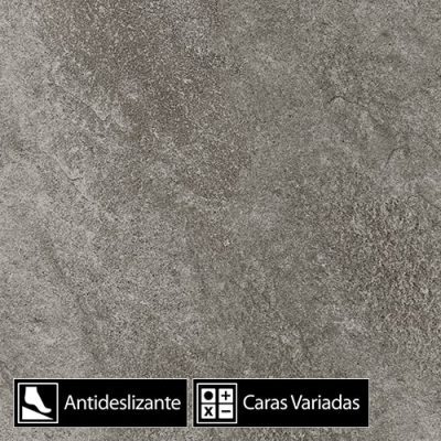 Porcelanato Cave Silver 5Caras Antideslizante Rect. 60x60(1