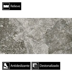 Porcelanato Ardesia Gris Antideslizante Deston. 30x60(1
