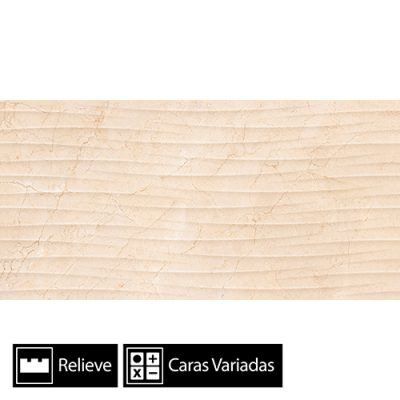 Cerámica Muro Wave Marmore 3Caras Rectificado 45x90(1