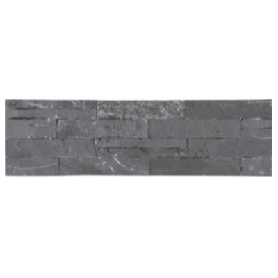 Fachaleta Piedra Mosaico Negra15x60(0