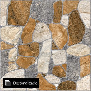 Cerámica Piso Rockstone Beige Destonalizado 45x45(2