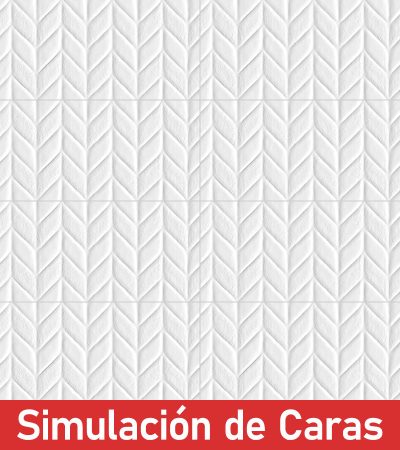 Cerámica Muro Ice Deco Chevron Texturado Rectificado 30x60(1,44) - Imagen 3