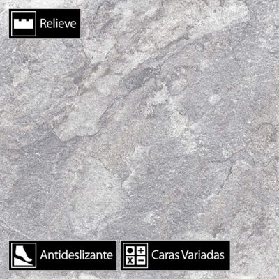 Cerámica Piso Altamira Grey 4Caras Antideslizante 60x60(1,44)