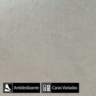 Porcelanato Cemento Ceniza Antideslizante YF66102R 8Caras Rectificado 60x60(1,44)