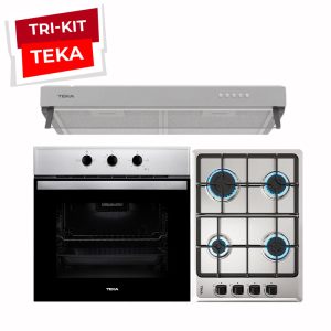 Kit Horno-Cocina Campana Inox Teka